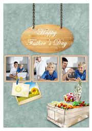 beautiful fathers day template