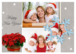 a lovely family new year card