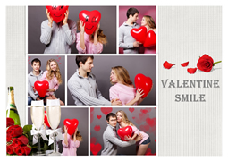 greeting card for keeping valentine smile 