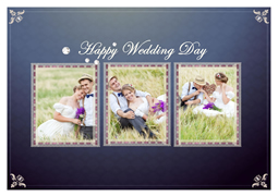 sweet wedding photo card