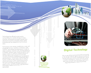 brochure template for digital tech