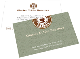 coffee company business card template