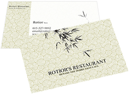 restaurant business card template