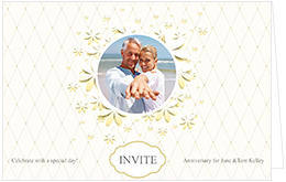 wedding anniversary invitation card