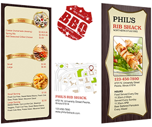 menu template