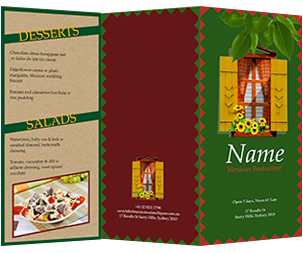 popular delicious menu template