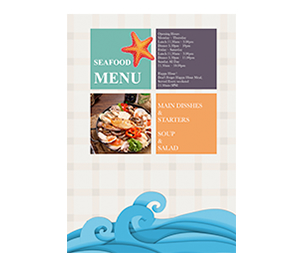 seafood menu template