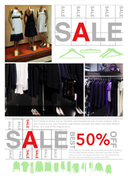 clothes on sale template poster printing
