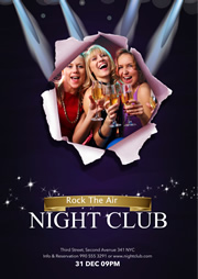 poster templates of rock club