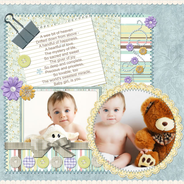 Baby Scrapbook Templates Baby Scrapbook Samples Scrapbook Crafter 