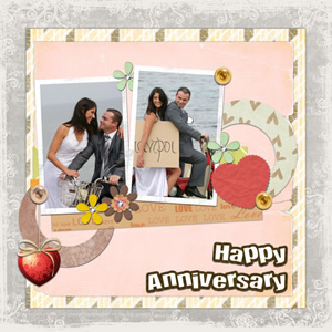 anniversary scrapbook template