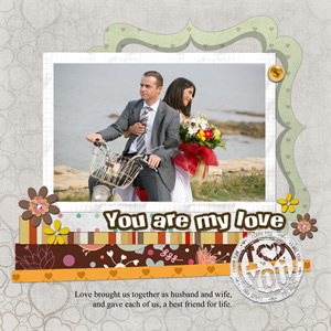 anniversary scrapbook template for love