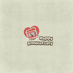 simple anniversary scrapbook sample