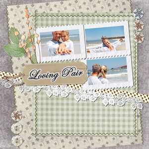 beautiful anniversary scrapbook template