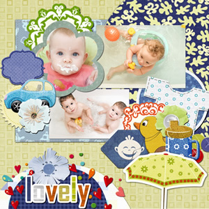 lovely baby scrapbook album