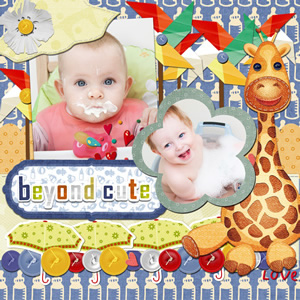 cute baby scrapbook idea