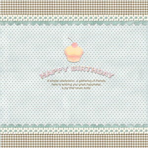 simple birthday scrapbook template