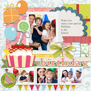 happy birthday scrapbook