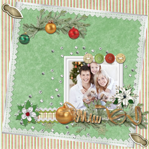 christmas scrapbook template