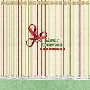 simple Christmas scrapbook sample