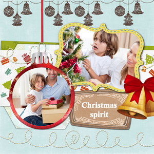 stunning Christmas scrapbook sample