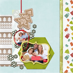 simple christmas scrapbook