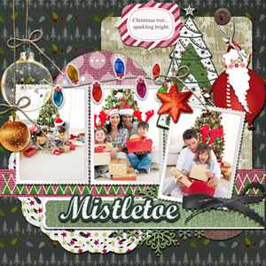 beautiful christmas scrapbook template