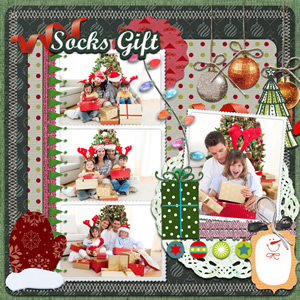 gift of christmas scrapbook