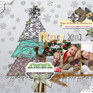 christmas scrapbook idea