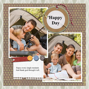 scrapbook design for family