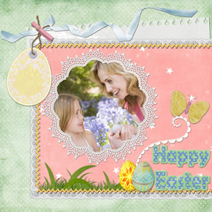 easter scrapbook sample