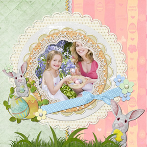 easter scrapbook template