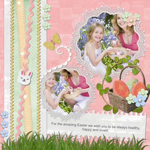 easter scrapbook design