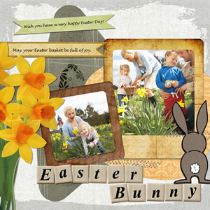 beautiful easter scrapbook