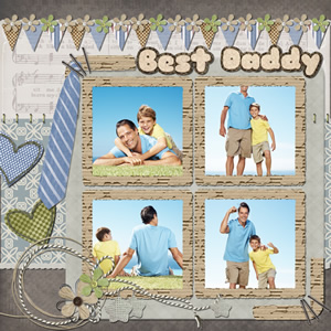 scrapbook sample for best daddy