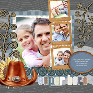 Father's Day scrapbook album