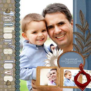 scrapbook album for dad