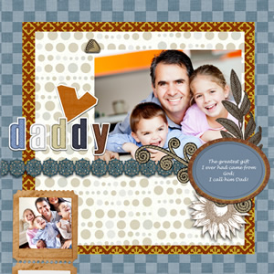 scrapbook album for dear daddy