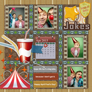 Fool's Day scrapbook album