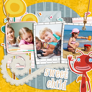 sweet kids scrapbook album