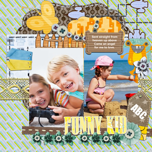 digital scrapbook for sweet kids