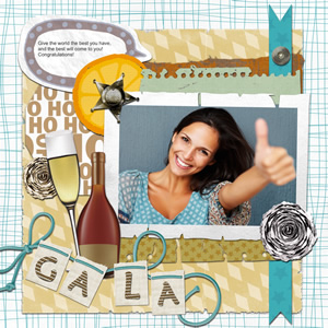 scrapbook template for good job