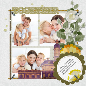 beautiful scrapbook album for family event