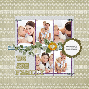 scrapbook design for family event