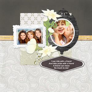 sweet scrapbook design for family event