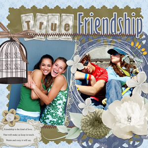 scrapbook template for friendship