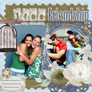 scrapbook template for friendship