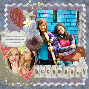 scrapbook design for friendship