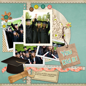 scrapbook sample for graduation