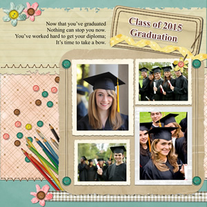 scrapbook for graduation